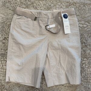 Charter Club NWT 2 petite shorts with stripes